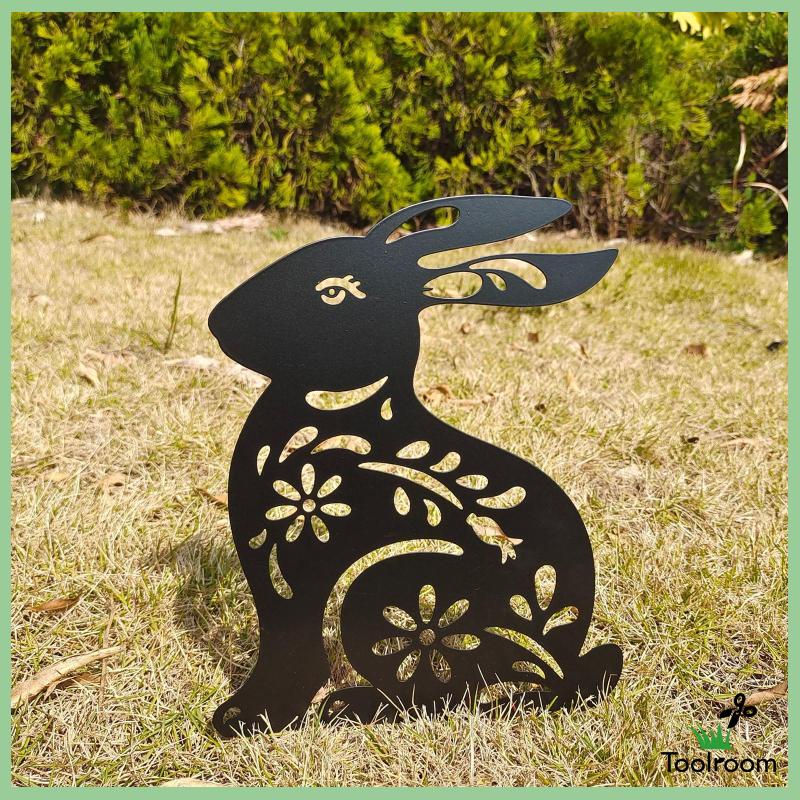 Mô Hình Thỏ Điêu Khắc Sống Động Như Thật Trang Trí Sân Vườn