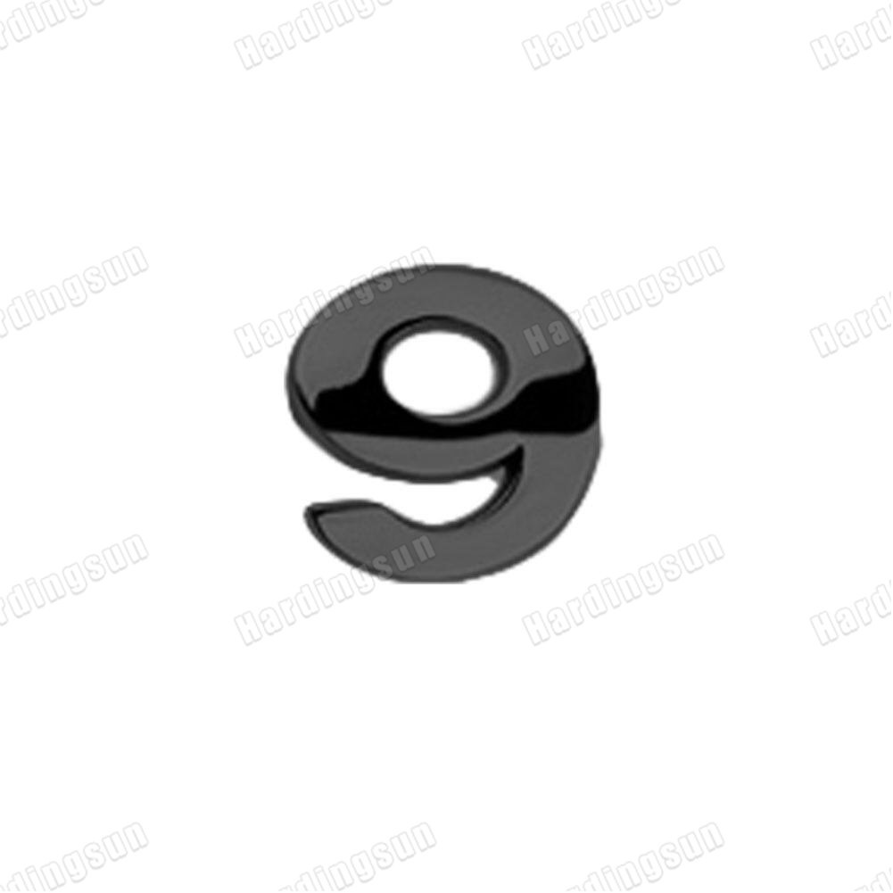 1 Miếng Dán Chữ Cái A-Z 0-9 3D Bằng Kim Loại Màu Đen Trang Trí Xe Hơi DIY