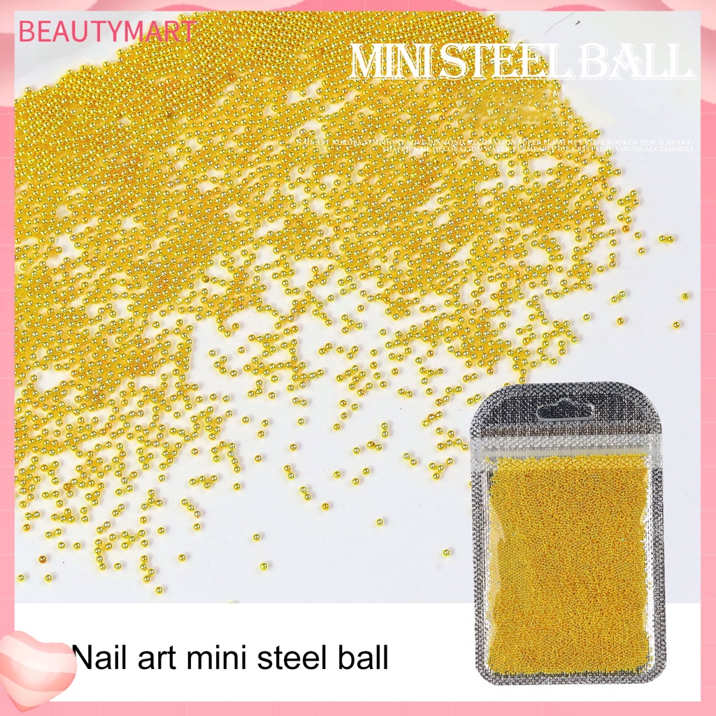 1 Túi Hạt Kim Loại 0.8 / 1mm Lấp Lánh Dùng Trang Trí Móng Tay 3D DIY