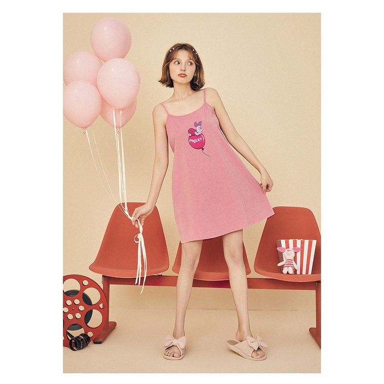 Đồ ngủ Cotton Mỏng Mùa Hè Có Đệm Mút Dễ Thương Cho Nữ
