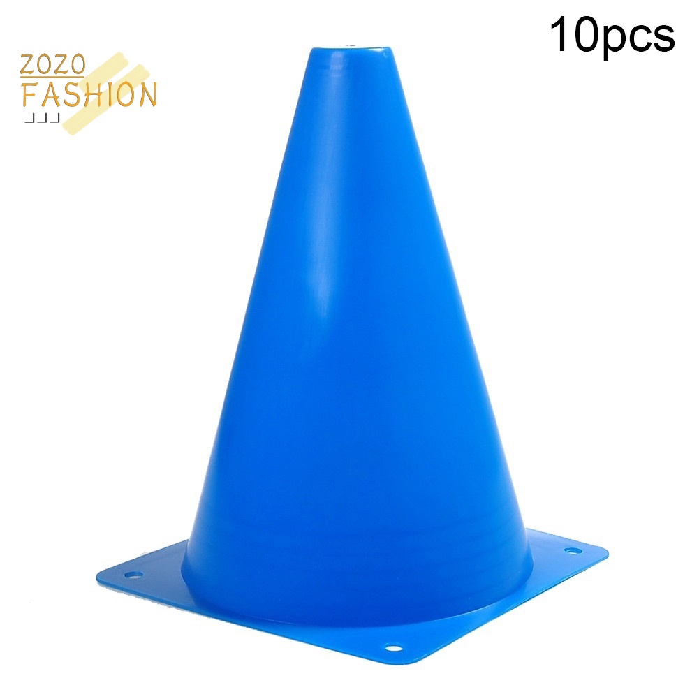 Set 10 Biển Báo Chống Xoắn Hình Nón Bằng Nhựa Dùng Luyện Tập Đá Banh / Bóng Rổ