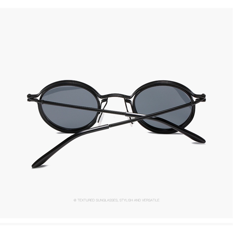 Kính Mát Gọng Tròn Bằng Kim Loại Chống Ánh Sáng Xanh Phong Cách Retro Thời Trang Unisex