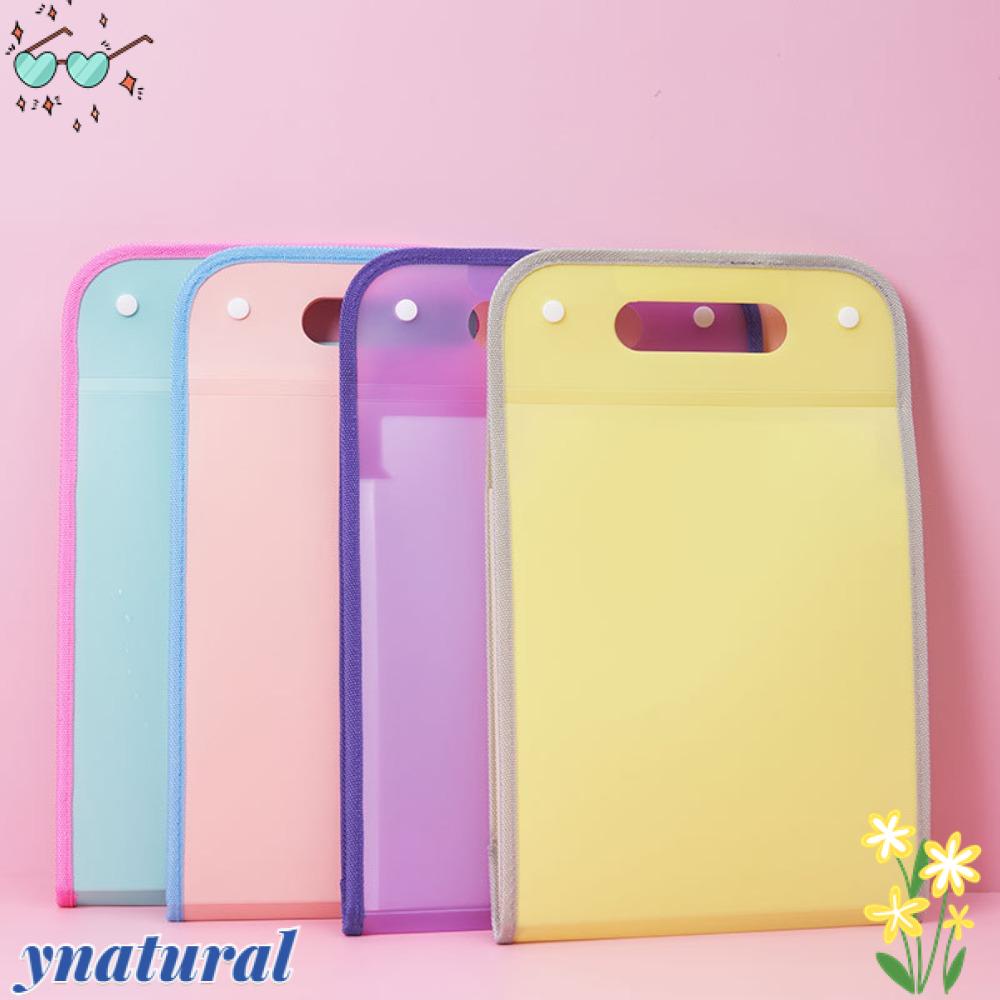 YNATURAL Túi Đựng Tài Liệu Giấy Tờ Văn Phòng Phân Loại Sắp Xếp Gọn Gàng Mới
