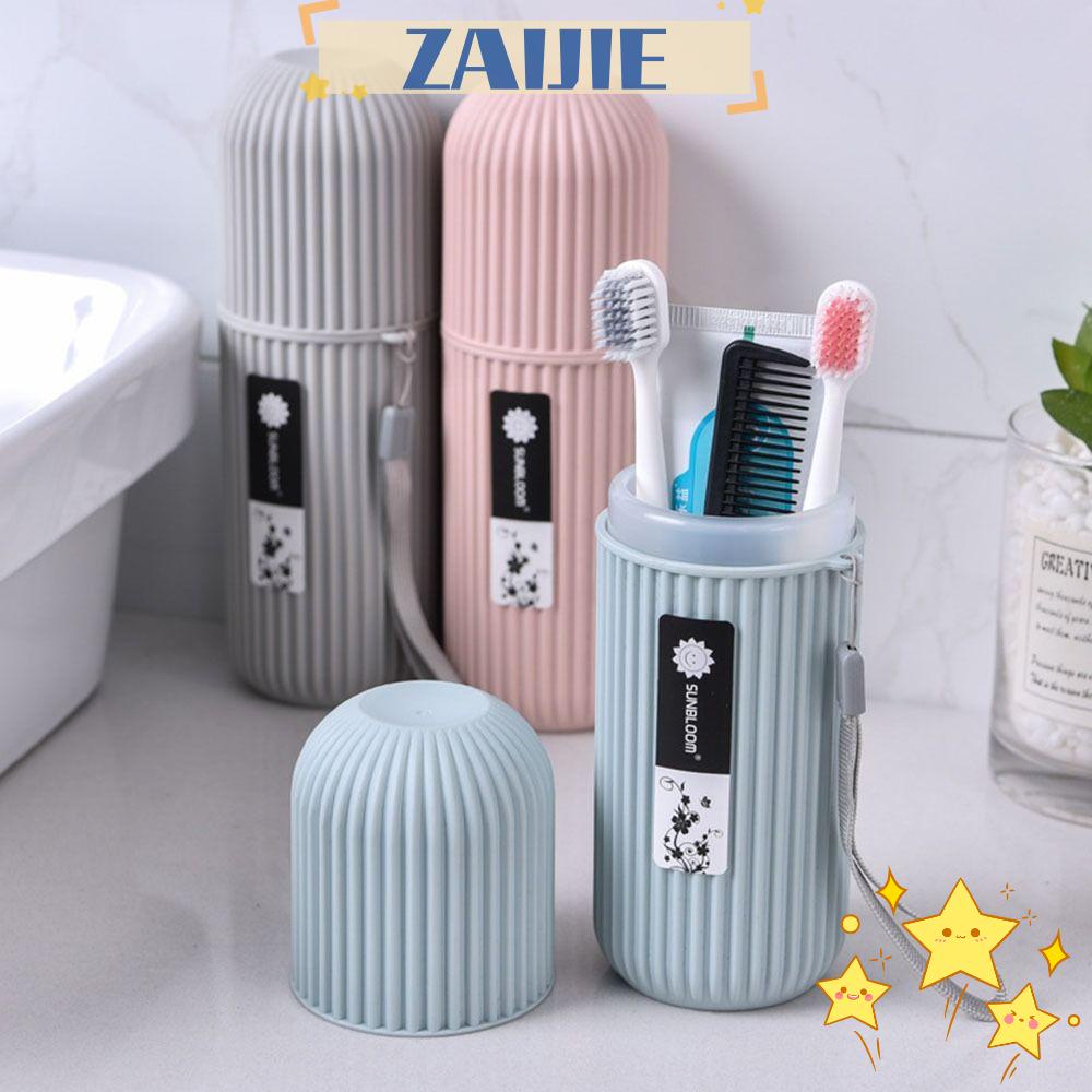 ZAIJIE24 Giá Đỡ Bàn Chải Đánh Răng Chất Lượng Cao Tiện Lợi Khi Đi Du Lịch