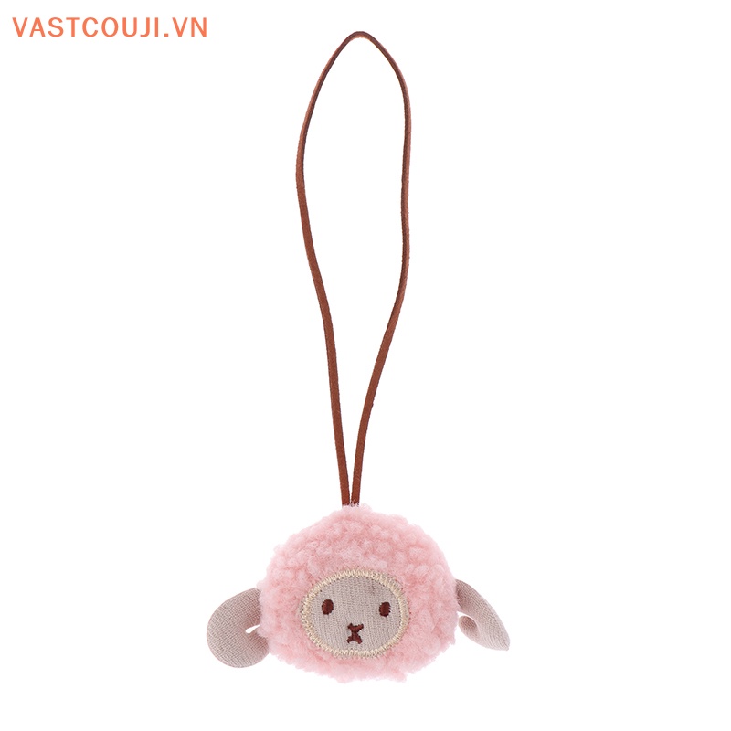 Móc Khóa Hình Cừu Nhồi Bông Dễ Thương Chống Mất Tích Hợp Thẻ Tên Túi Xách Cho Trẻ Mẫu Giáo