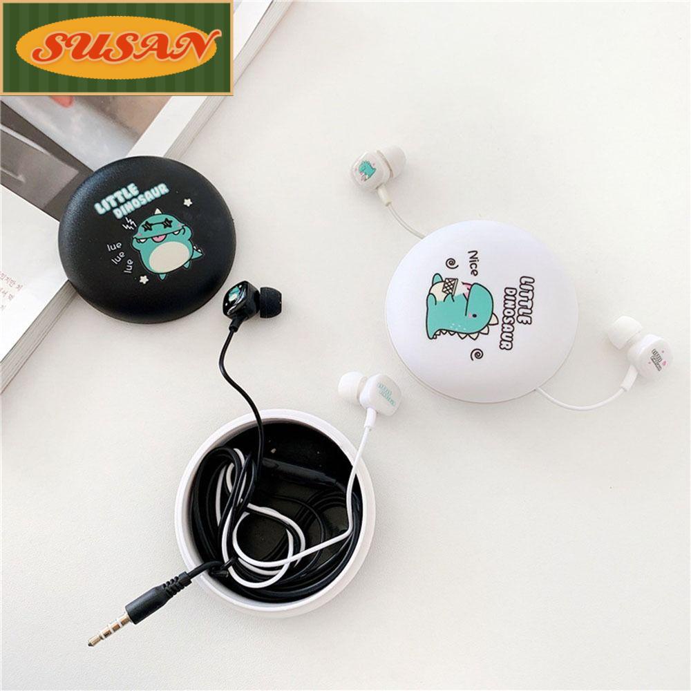 Tai Nghe Có Dây Giắc Cắm 3.5mm Kèm Hộp Đựng Hình Khủng Long