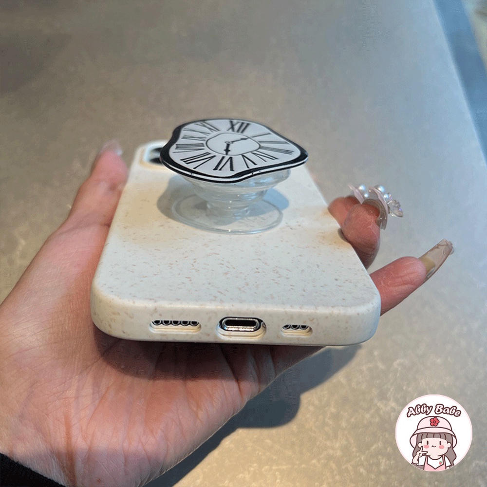 Ốp Điện Thoại TPU Mềm Bóng Có Giá Đứng Và Ngăn Đựng Đồng Hồ Chống Bụi Cho IPhone 14 Pro Max 11