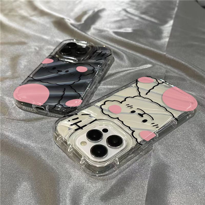 Ốp Điện Thoại Mềm Trong Suốt In Hình Gấu Nhỏ Dễ Thương Cho Iphone 7 Xr 8iPhone14promax1312 Line plussins / 11