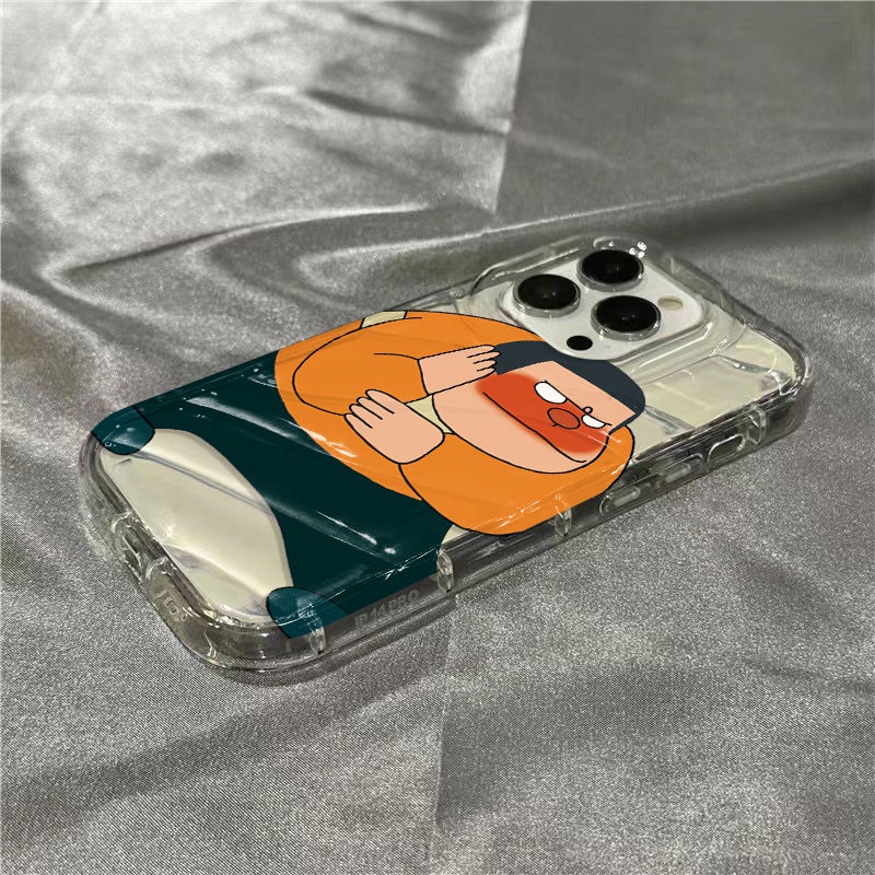 Ốp Điện Thoại Mềm Trong Suốt Hình Chú Hổ Mập Cho iPhone14promax 1312 / 11 7 / 8plus xr / sins 9PBC