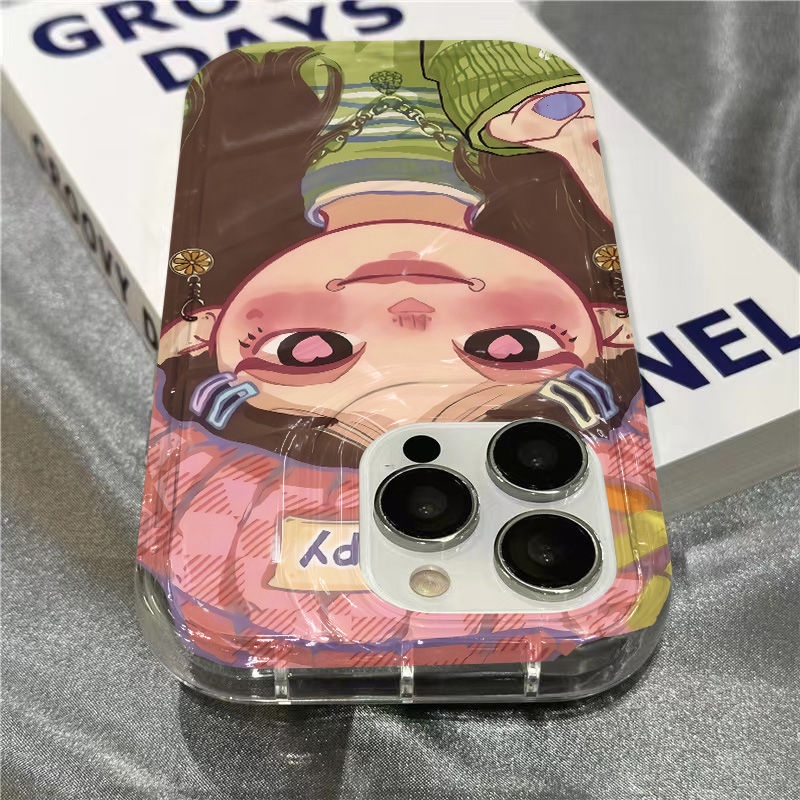 Ốp Điện Thoại Mềm Trong Suốt In Hình Cô Gái Cổ Điển Cho Iphone 14Promax 1312 / 11 7 / 8plus xr / sins TPTA