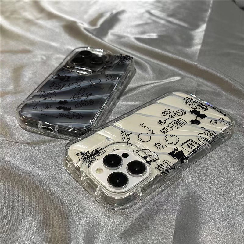 Ốp Điện Thoại Mềm Trong Suốt Họa Tiết Hoạt Hình Dễ Thương Cho Iphone 14Promax / 1312 / 7Plus Xr 11 / 8 UZ37