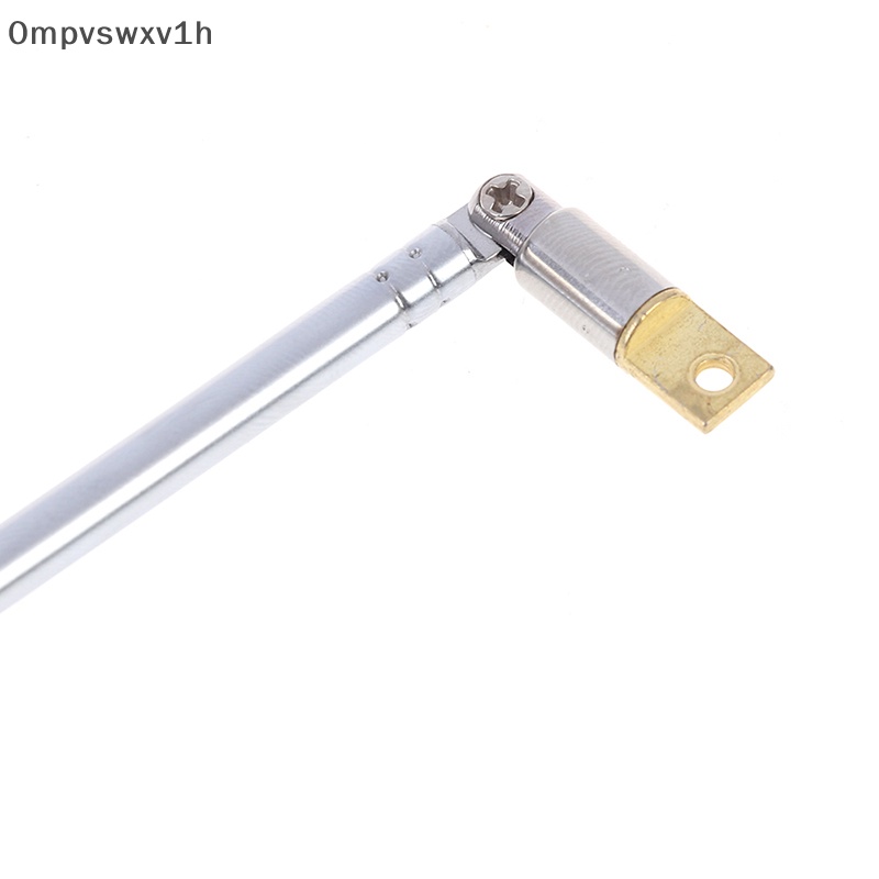 1 cái 37cm 5 phần Telescopic thép không gỉ AM FM Đài phát thanh phổ ăng ten mới