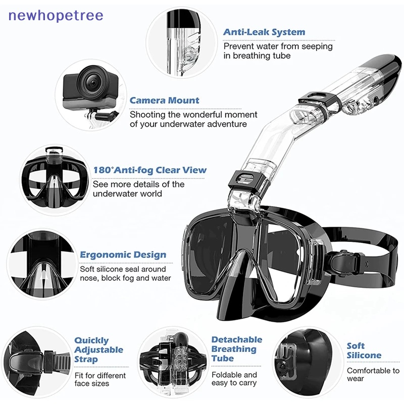Set Mặt Nạ Lặn Kèm Ống Thở Chuyên Dụng
