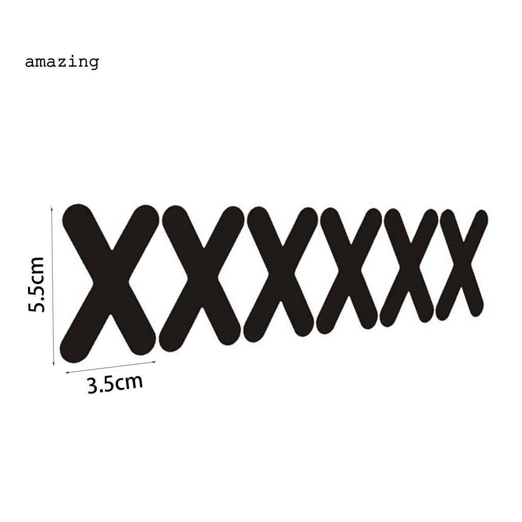 Bộ 6 Miếng Dán Chữ X Chống Bụi Bằng PET Cho Xe Hơi Xe Tải