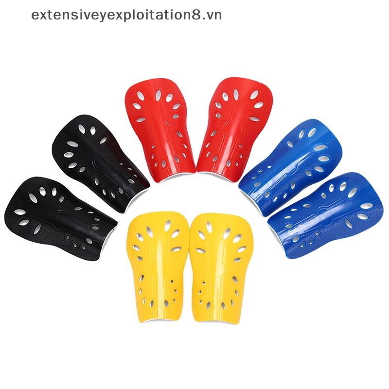 * Mở rộng: 1 đôi bóng đá shin pads cuish plate soft football shin guard pads bảo vệ chân  Ok