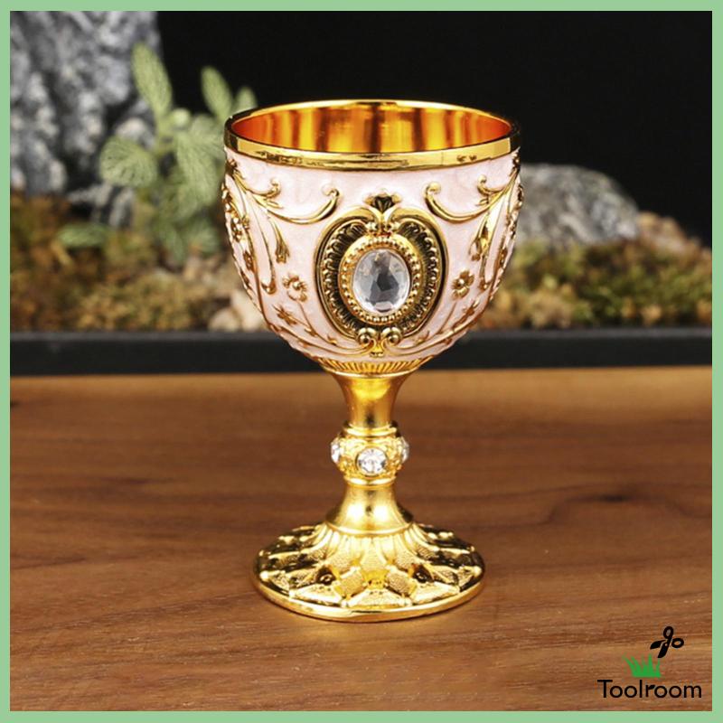 Cốc Uống Nước Mini Bằng Kim Loại Chống Vỡ Phong Cách Trung Cổ 30ml