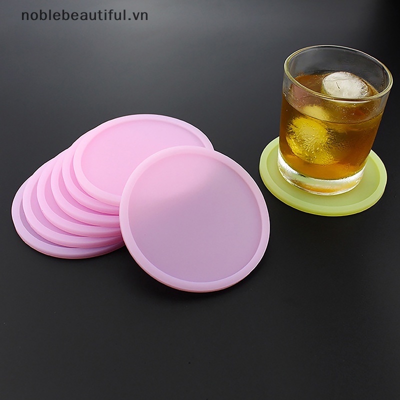 Đế Lót Ly Bằng Silica Gel Dạ Quang Chống Trượt Cho Xe Hơi