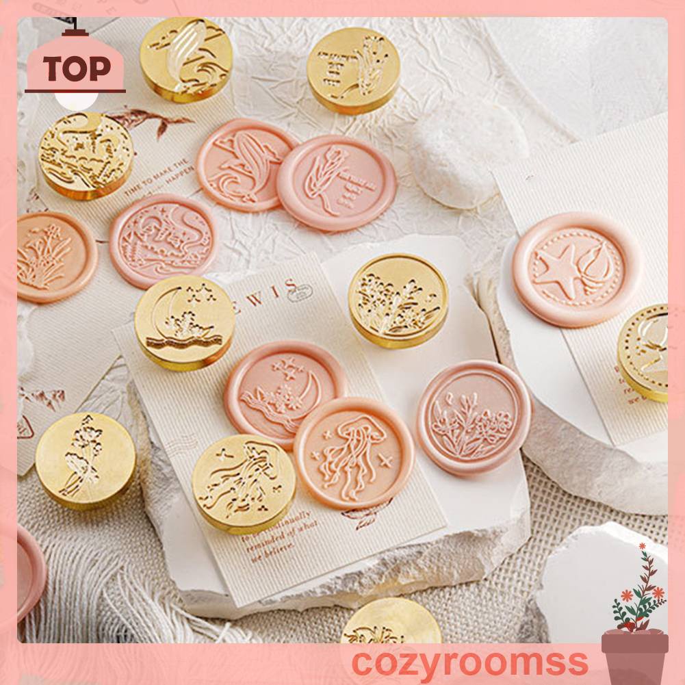 Đầu Tem Bằng Đồng Thau Dùng Trang Trí Thiệp Mời Đám Cưới DIY