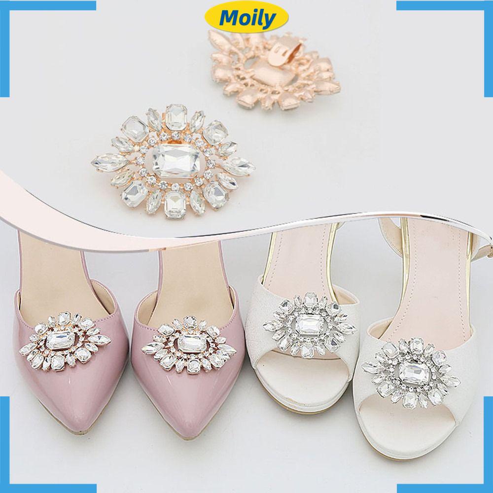 MOILYVN 1 Phụ Kiện Trang Trí Giày Cao Gót Đính Đá Thời Trang
