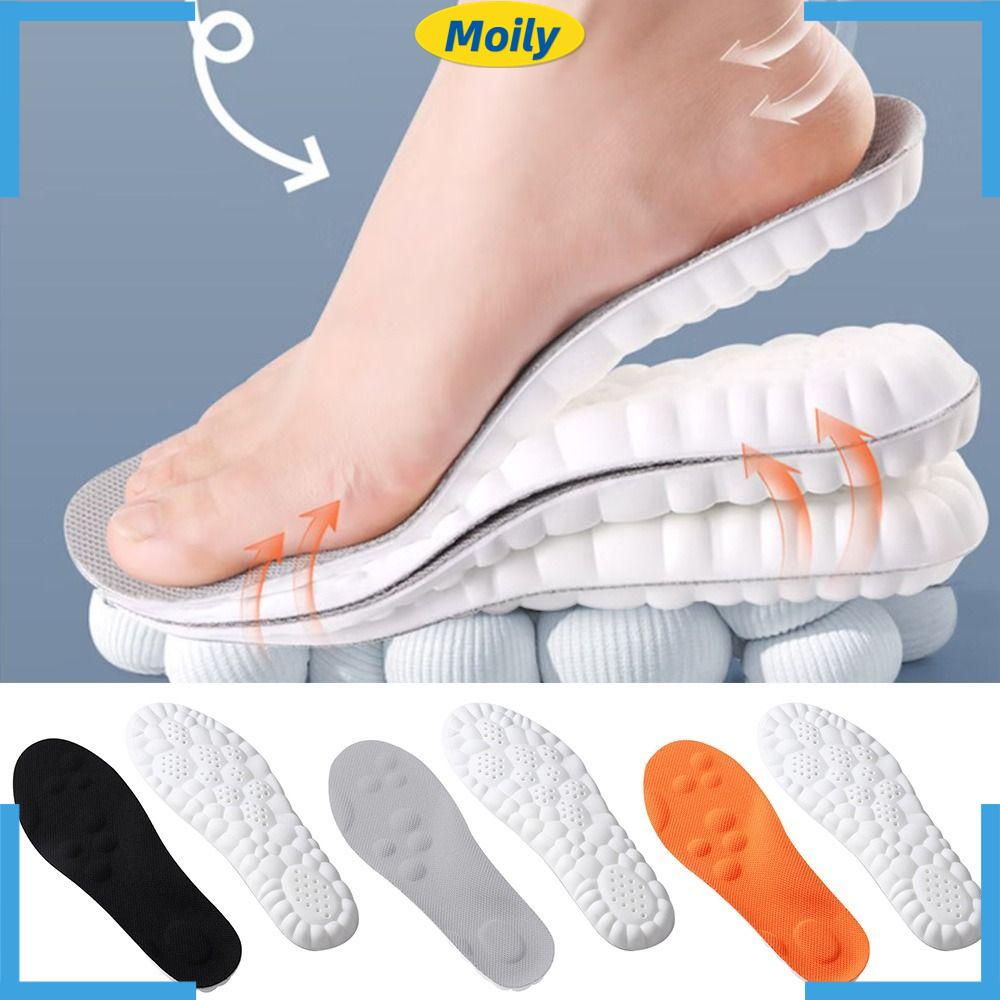 MOILYVN Miếng Lót Giày Mềm Mại Thoáng Khí Chống Sốc Hình Đám Mây 4D