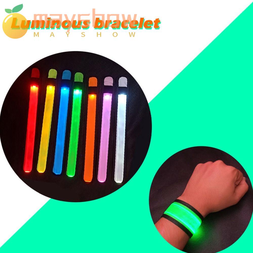 MAYSHOW Dây Đeo Cổ Tay 7 Màu Pat Ring Dùng Khi Chạy Bộ Lễ Hội