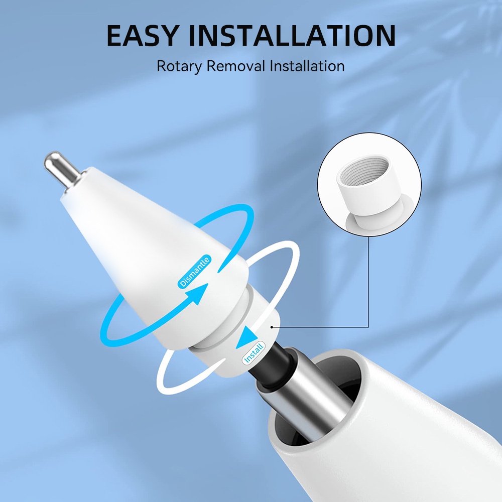 Đầu ngòi bút thay thế loại nhám cao cấp AstroMazing cho bút Apple Pencil 1 và 2, ngòi bút gốc kim loại