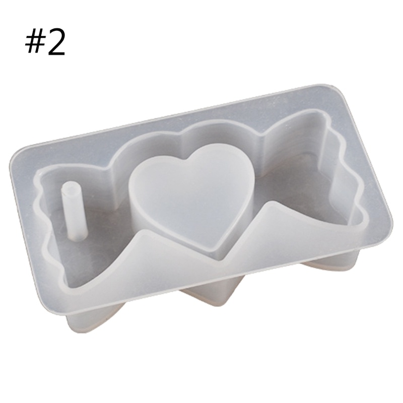 Khuôn Silicone Làm Bông Tai / Móc Khóa Hình Tròn / Vuông Phối Kim Tuyến Nước Độc Đáo DIY