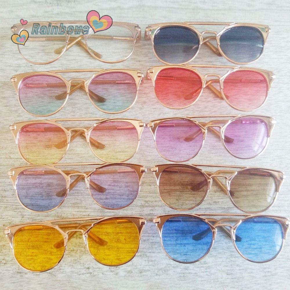 RAINBOW Mắt Kính 6 Kiểu Dáng Dễ Thương Dành Cho Búp Bê
