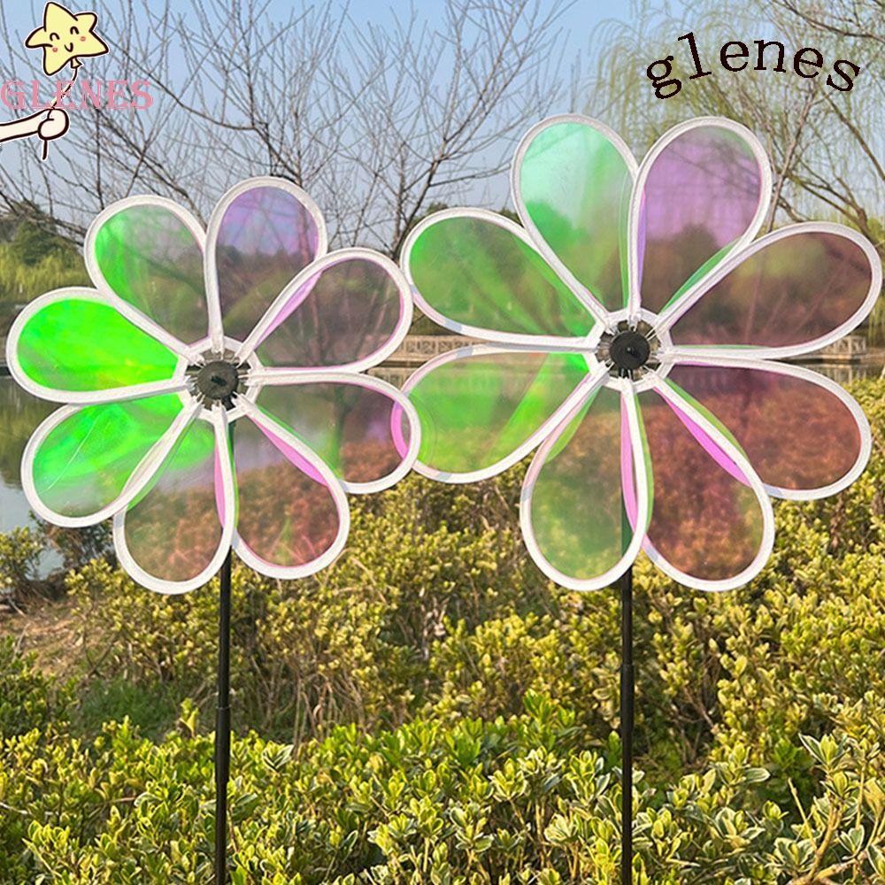 Glenes Miếng Dán Phản Quang Trong Suốt Đổi Màu Chống Nước Chống Nắng Hình Cối Xay Gió Chim Dễ Thương Cho Trẻ Em
