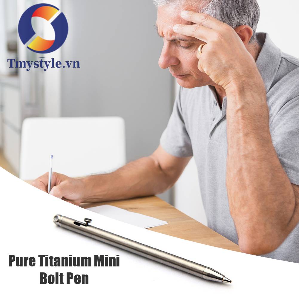 Bút Ký Tên Mini Bằng Kim Loại Titan Dành Cho Cắm Trại Ngoài Trời