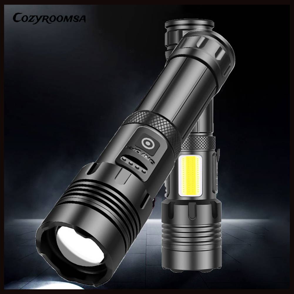 Đèn Pin XHP70 / XHP160 COB LED 1500LM / 1800LM Chống Thấm Nước IPX4 Sạc USB Tiện Dụng