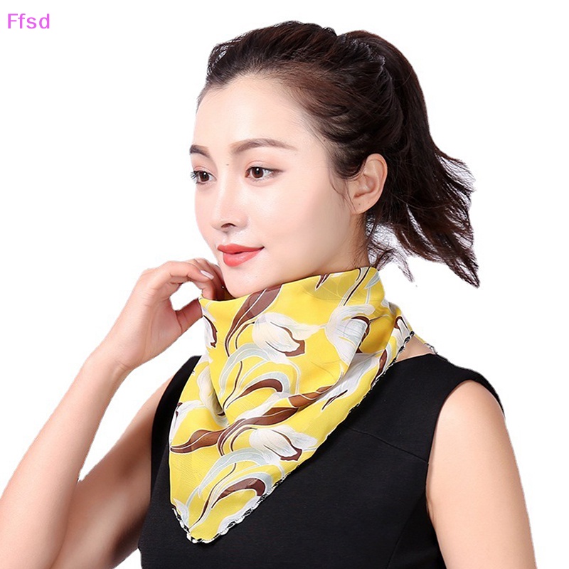 1 Khẩu Trang Chống Nắng Chống Bụi Bằng Lụa Có Móc Tai Cho Nữ
