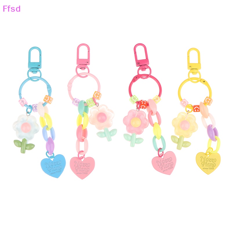 {Ffsd} Móc Chìa Khóa Hình Hoa Tulip Dễ Thương Trang Trí Ba Lô / Ô Tô * Bán Chạy