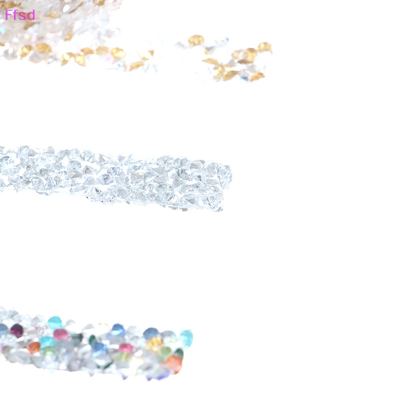 {Ffsd} Cuộn Dây Ruy Băng Đính Đá Pha Lê Cố Định Viền May Vá 1 Yard