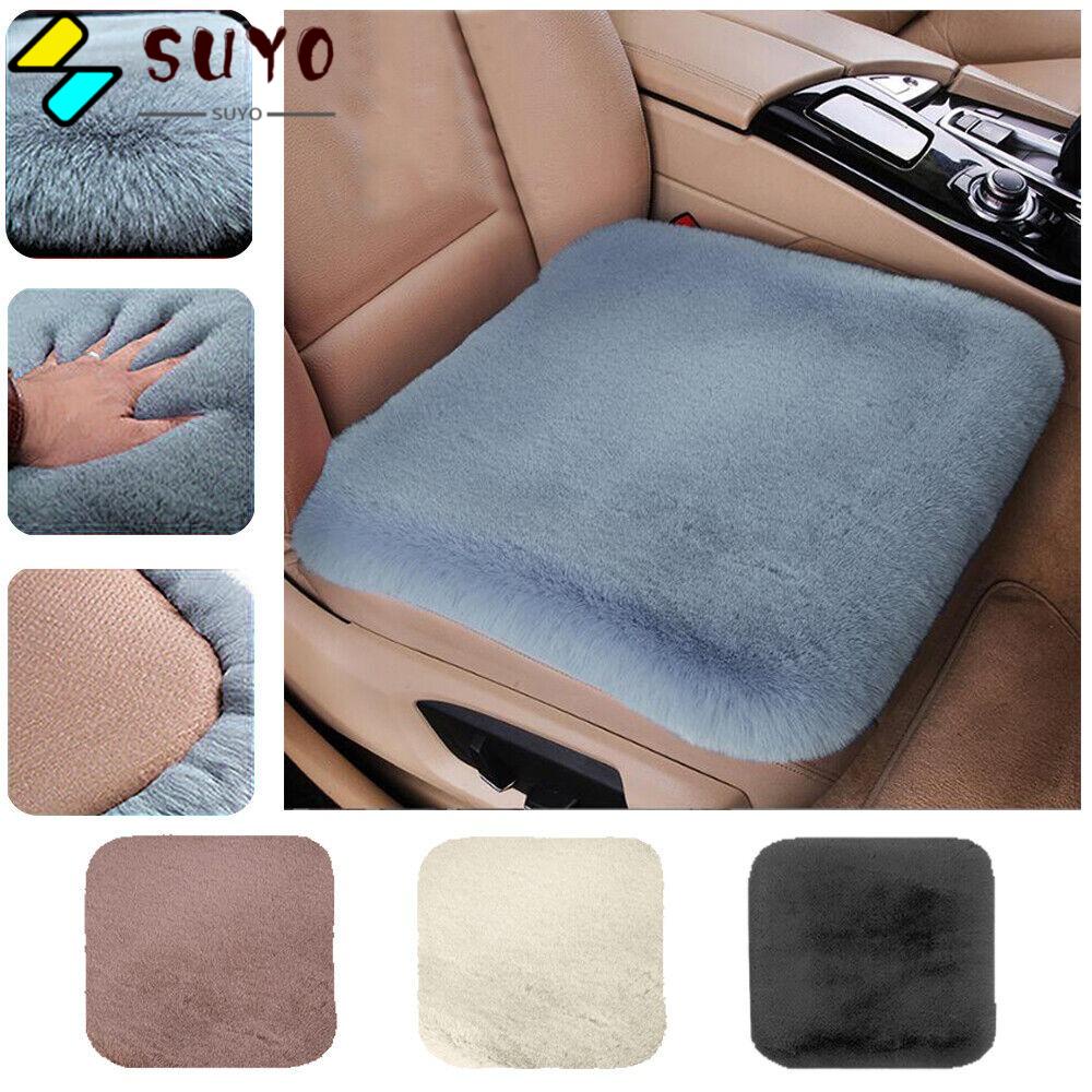 SUYO Vỏ Bọc Ghế Ngồi Xe Hơi Bằng Lông Thỏ Chống Trượt Giữ Ấm