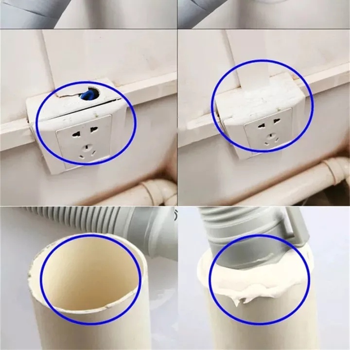 Dụng Cụ Niêm Phong Lỗ Thoát Nước Bằng Nhựa Mạnh Mẽ Chống Thấm Nước Sửa Chữa Tường Tức Thì