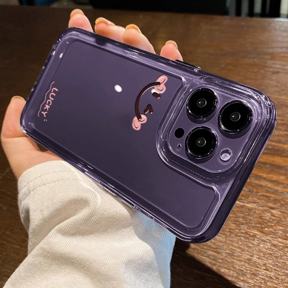 Ốp Điện Thoại TPU Mềm Trong Suốt Chống Sốc In Hình Mặt Cười Cho IPhone 14 13 12 11 Pro Max X XR 8 7 Plus