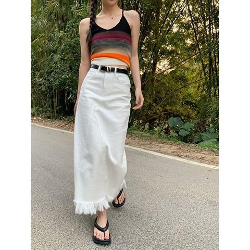Chic váy Chân váy thời trang váy nữ hàng cao cấp tính cách Mẫu ngắn 2023NEW Đẹp ins Độc đáo Chic A23M0BY 36Z230909