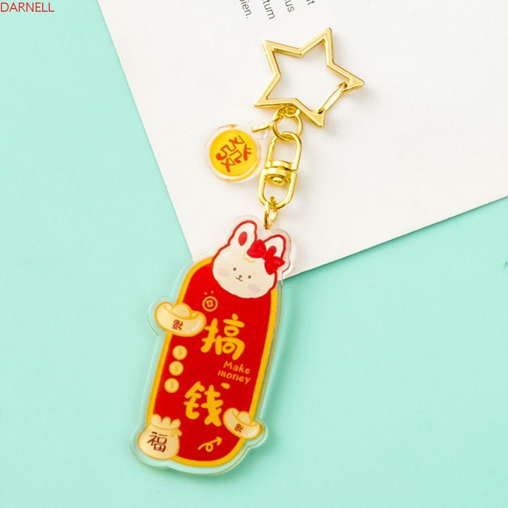 DARNELL Móc Khóa Hình Thỏ Hoạt Hình Sáng Tạo Cho Bé