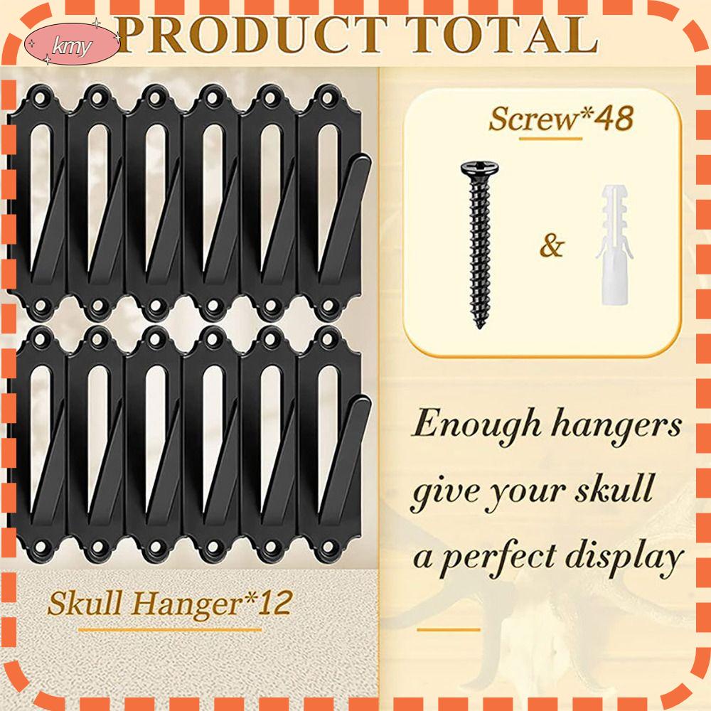 KRNY Bộ 12 Móc Treo Tường Hình Đầu Lâu Phong Cách Châu Âu