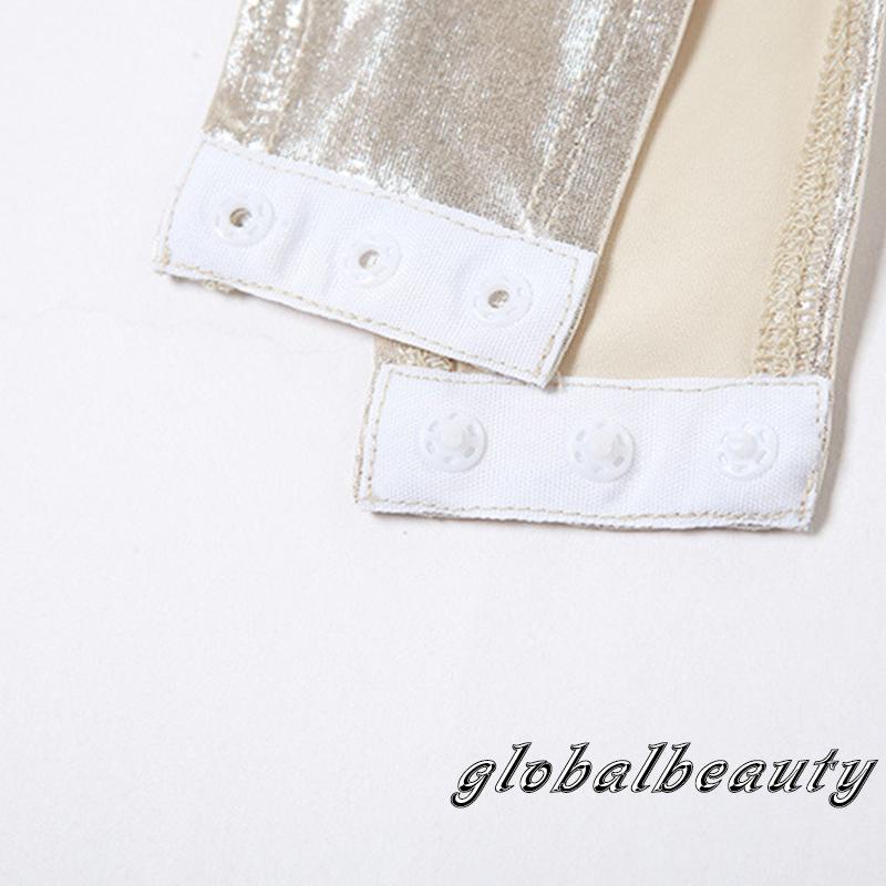 Áo Liền Quần Hai Dây Hở Lưng Phối Miếng Kim Loại Thời Trang Mùa Hè Cho Nữ