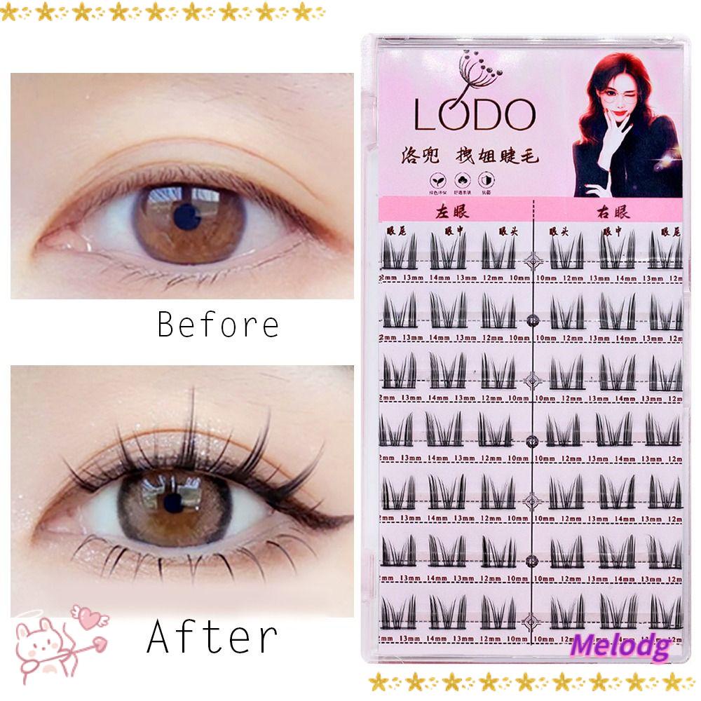 MELODG 5 Cặp Lông Mi Giả Hình Tai Mèo