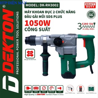 Máy khoan đục bê tông dekton dk 3002 công suất 1050w htp điện máy
