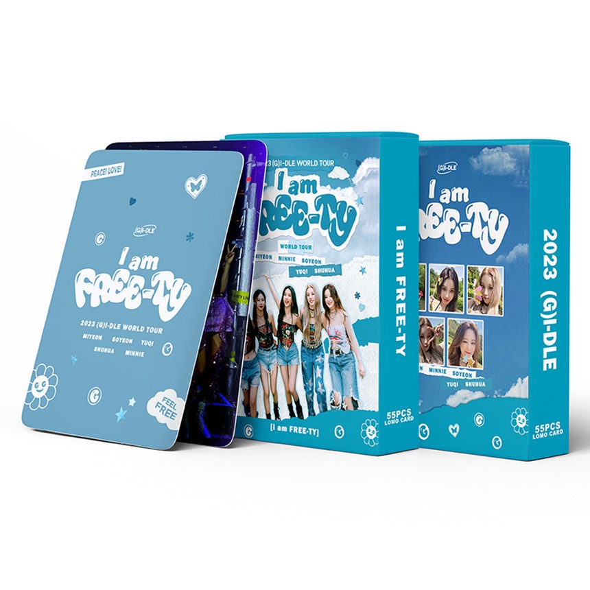 55pcs/box I-DLE I am FREE-TY Photocards Album Lomo Cards GIDLE Kpop Postcards New Arrivals