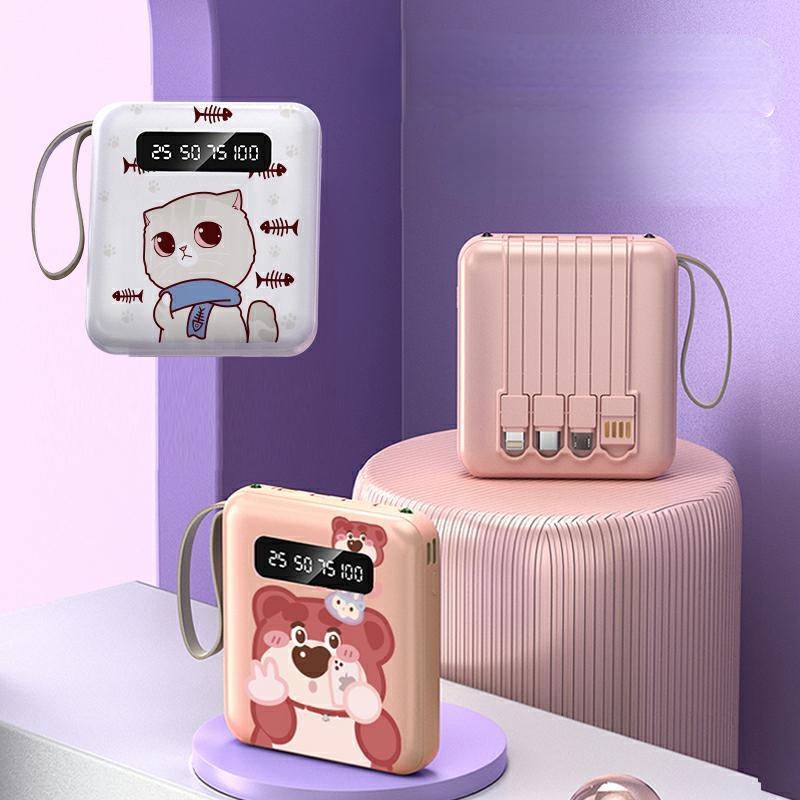 Pin Sạc Dự Phòng Mini 20000mAh Công Suất Cao Siêu Dễ Thương