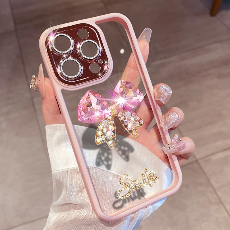 Ốp Điện Thoại Cứng Chống Rơi Hình Bướm Đính Đá Lấp Lánh Cho iPhone 11 13 Pro 14 Pro max 12pro max 11pro max