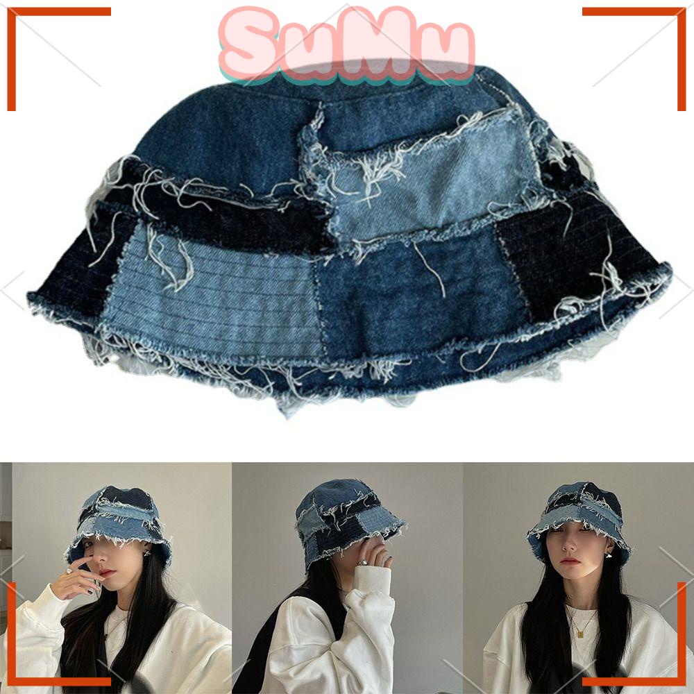 SUMU Nón Tai Bèo Denim Mềm Gấp Gọn Chống Nắng Thời Trang Mùa Hè