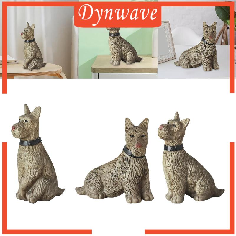 Đồ trang trí Chú Chó Bằng Nhựa Resin Chống Thấm Nước Trang Trí Ngoài Trời