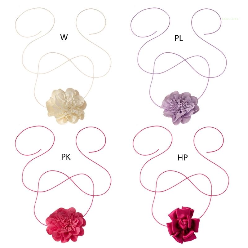 Vòng Cổ Choker Bằng Vải Hoa Nhân Tạo Thời Trang Dành Cho Nữ