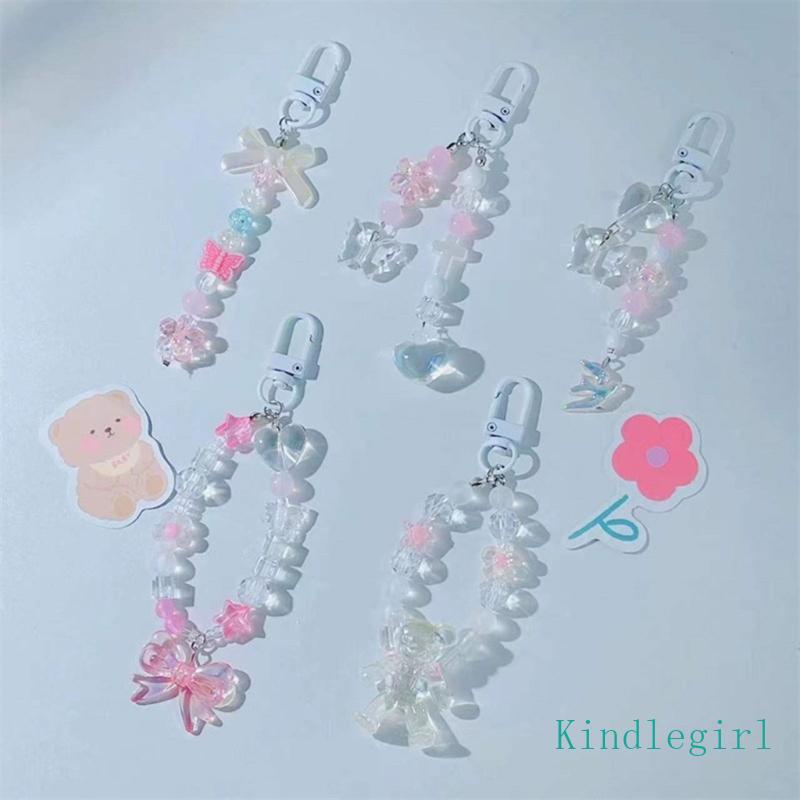 Móc Khóa Màu Hồng Chất Liệu Acrylic Dùng Làm Quà Tặng Cho Nữ